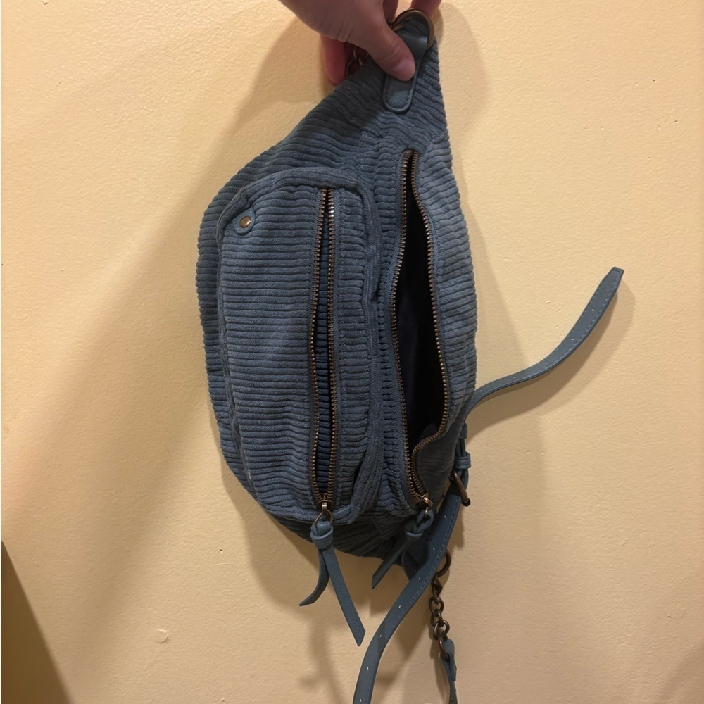Blue Corduroy Women's Bag